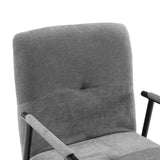 Grau melierter Polsterbezug und Armlehne des Bürostuhls Lifea Flex von hjh LIVING