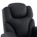 Honeycomb stitched backrest of the Game Sport RX Lounge Chair in black by hjh OFFICE