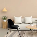 Black upholstered chair VELVO with slender metal legs in a living room by hjh OFFICE