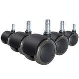 5x ROLO FIX 11mm/50mm Hard floors - Castors 