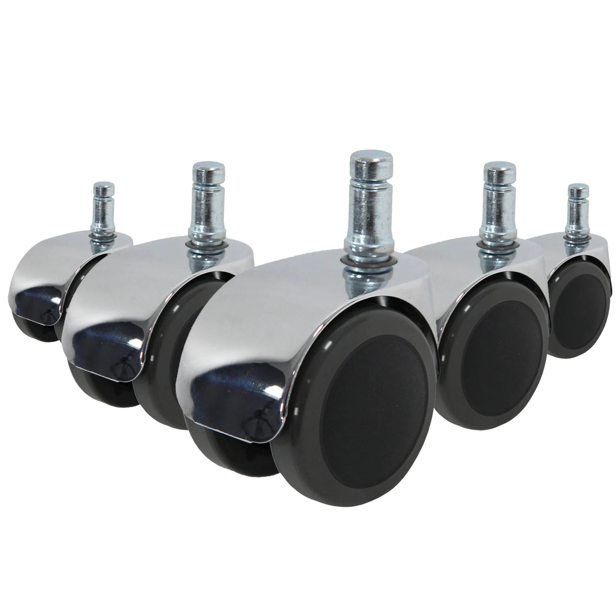 5x ROLO LUX 11mm/50mm Hard floors - Castors 