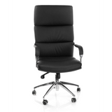 Black Professional Executive Chair BRUNELLO 20 with armrests and five-caster base by hjh OFFICE – 360-degree view (front view 0°)