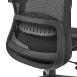 Mesh back with integrated lumbar support of the Professional Office ChAir Port 2 by MyBuero