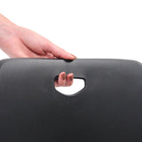 Integrated handle in the backrest of the four-legged chair T36 V in black by hjh OFFICE