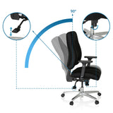 Adjustment options of the Professional Office Chair ZENIT COMFORT with 90 degree backrest by hjh OFFICE