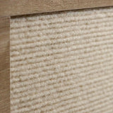 Beige, ribbed fabric surface of the Cat house KITTY PAWBOX 2 in oak look by hjh LIVING