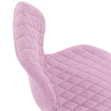 Pink quilted upholstery of the Swivel Chair – Children JOY II by hjh OFFICE