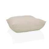 Beige Beanbags Sitzolo Podi with ribbed fabric cover by hjh LIVING – 360-degree view (front view 15°)