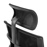 Adjustable headrest with mesh cover of the Professional Office Chair SPINIO PRO in black by hjh OFFICE