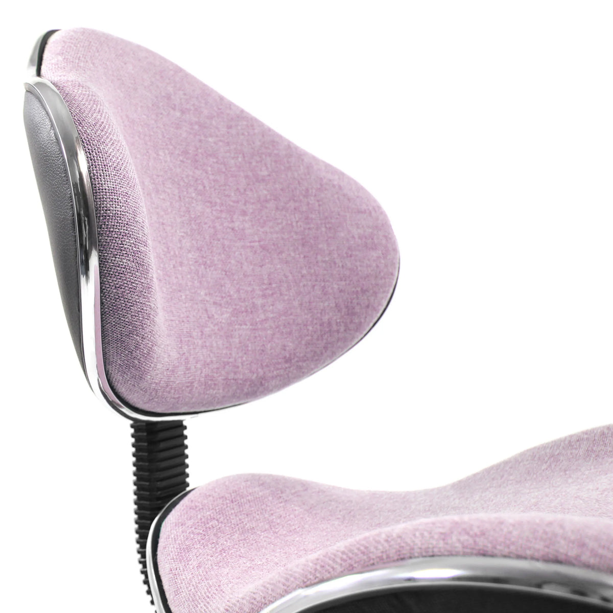 Pink fabric backrest cover of the KIDDY GTI-3 children's swivel chair with chrome trim by hjh OFFICE