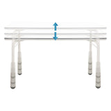 Height-adjustable tabletop of the Desk – Children KID GRO T in light grey by hjh OFFICE