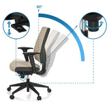 Adjustment mechanisms of the Professional Office Chair PRO-TEC 500 with 90° tilt by hjh OFFICE