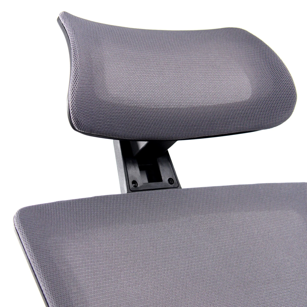Grey headrest with mesh cover of the Professional Office Chair CAPTIVO by hjh OFFICE