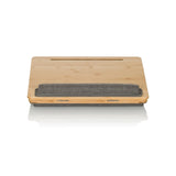 Brown Laptop Pad COMFILAP III with grey wrist rest by hjh OFFICE – 360-degree view (front view 0°)