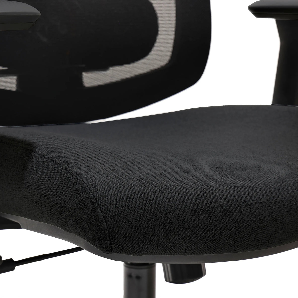 Black upholstered seat of the Professional Office Chair Mirou by hjh OFFICE