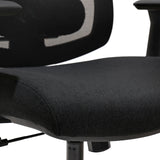 Black upholstered seat of the Professional Office Chair Mirou by hjh OFFICE