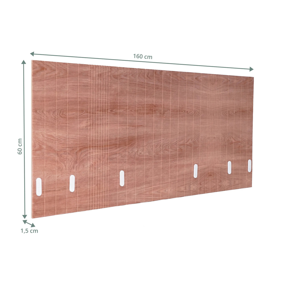 Technical drawing of the Table partition FLEXMIUT ROLL W in brown, 160 × 60 cm by hjh OFFICE