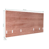 Technical drawing of the Table partition FLEXMIUT ROLL W in brown, 160 × 60 cm by hjh OFFICE