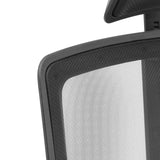 Breathable mesh fabric of the backrest of the ARCEO B Professional Office Chair in black by hjh OFFICE
