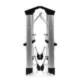 Folded view of the SOLID VI aluminium folding ladder with two steps by hjh OFFICE