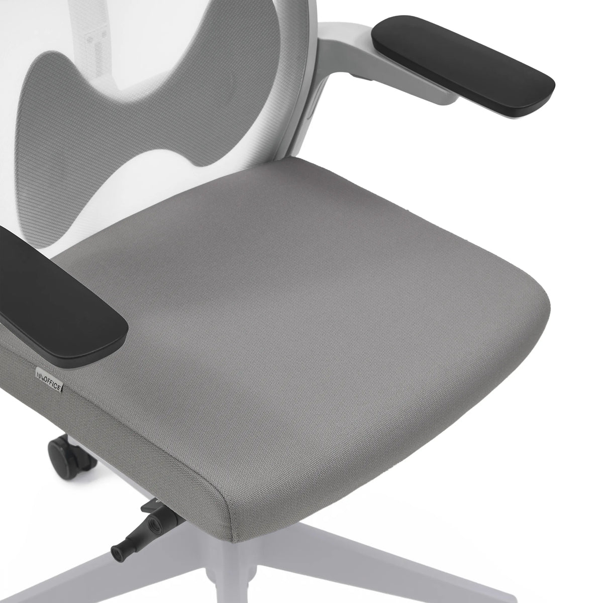 Grey seat and armrests of the ARCEO W Professional Office Chair by hjh OFFICE