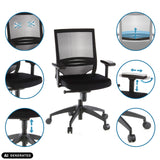 Professional Office Chair PORTO BASE with various adjustment options and mesh backrest by hjh OFFICE (AI-generated image)