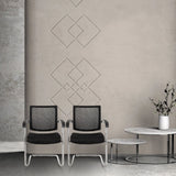 Two black LEVIA V cantilever chairs with armrests and mesh backrests by hjh OFFICE