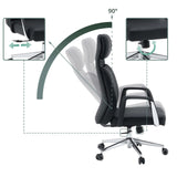 Adjustable backrest with 90-degree recline of the Professional Executive Chair VELVET ECO by hjh OFFICE