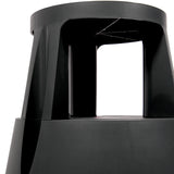 Upper section of the black Step stool TIO-M I with handle opening by hjh OFFICE