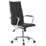 Black Professional Executive Chair VEMONA 20 with diamond stitching, armrests and five-caster base by hjh OFFICE – 360-degree view (front three-quarter view 40°)