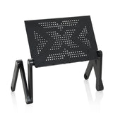 Desk Pad VM-SA II in black with perforated plate and foldable frame by hjh OFFICE