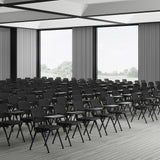 MEET WA Clipboards in black on a row of conference chairs by hjh OFFICE