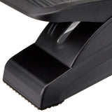 Adjustment mechanism of the anthracite footrest PIEDINO STRIPE with non-slip base by hjh OFFICE