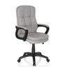 Home-Office-Chefsessel RELAX CX 120 mit grauem Stoffbezug und schwarzen Armlehnen von MyBuero