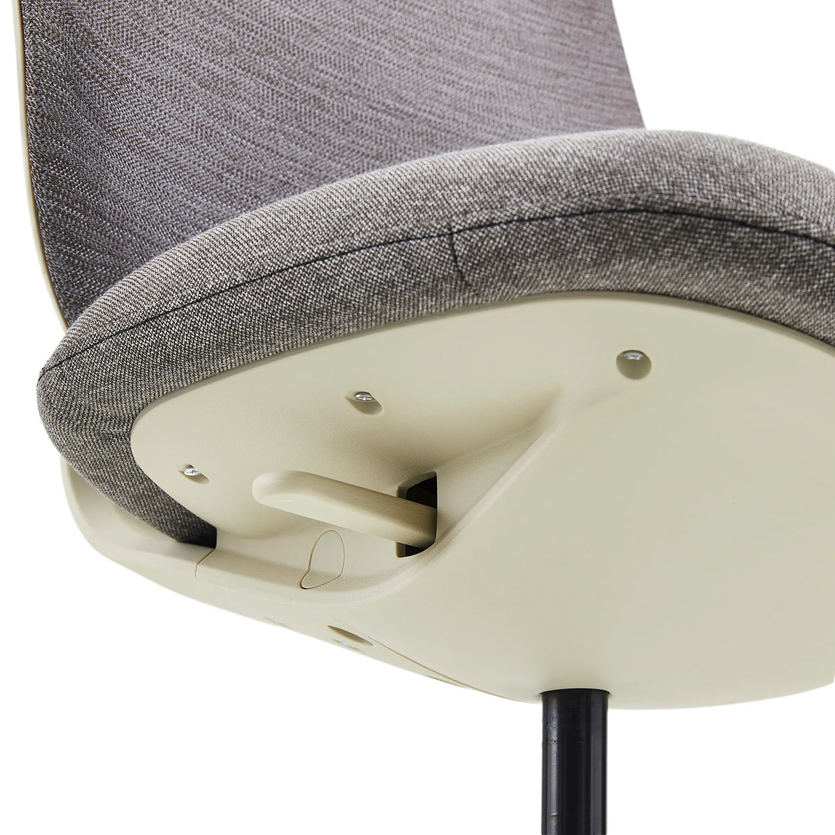 Underside of the grey seat of the Home Office Chair Sitflex Lady by hjh OFFICE