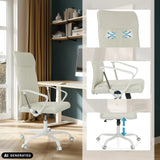 Home Office Chair STRYKA W in beige with lumbar support and height adjustment by hjh OFFICE (AI-generated image)