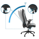 Tilt mechanism with 90 degree backrest adjustment of the Professional Executive Chair VITORO B by hjh OFFICE