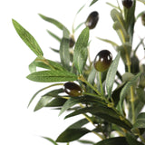 Green leaves and dark olives of the Artificial plant OLIVE I by hjh OFFICE