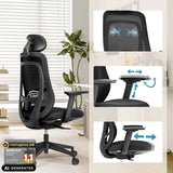 Professional Office Chair Vivadapt with adjustable headrest and 3D armrests by hjh OFFICE (AI-generated image)