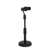 Black Mobile phone & tablet holder FLEXMOBI II with adjustable stand and holder by hjh OFFICE