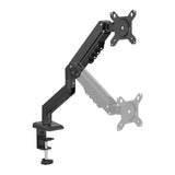 Black Monitor Mount Ergomount GF1 with two adjustable arms and desk mount by hjh OFFICE