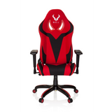 Red and black Gaming chair PROMOTER II with armrests and five-caster base by hjh OFFICE – 360-degree view (front view 0°)