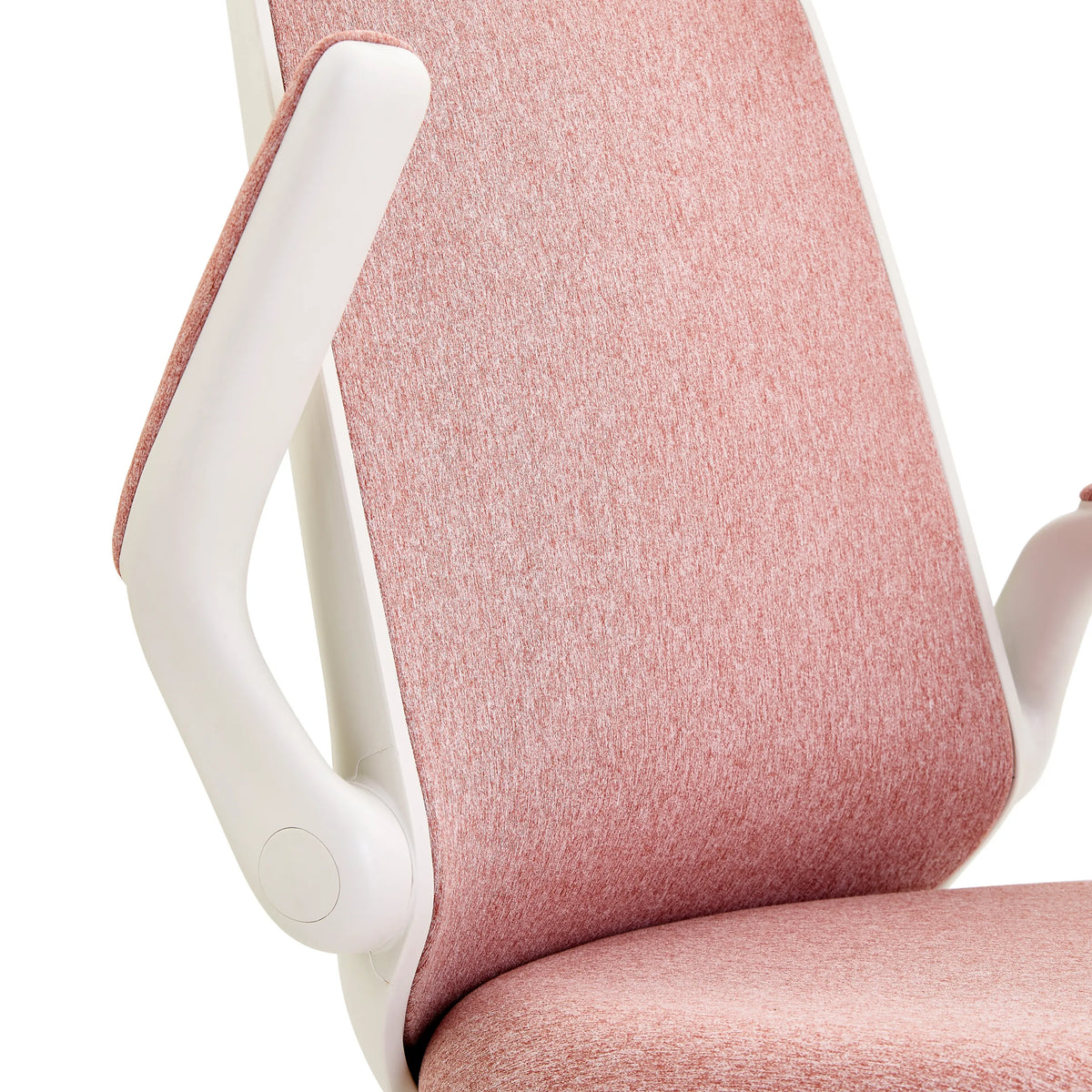 White armrest and pink fabric cover of the Swivel Chair – Children Swivelo by hjh OFFICE