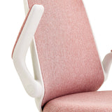 White armrest and pink fabric cover of the Swivel Chair – Children Swivelo by hjh OFFICE
