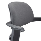 Headrest with dark grey fabric cover of the TOP WORK 40 work chair by hjh OFFICE