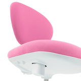 Seat and backrest of the Swivel Chair – Children KID VIVO in pink by hjh OFFICE