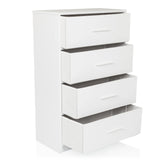 White chest of drawers ESTORIA with four drawers and simple handles by hjh LIVING