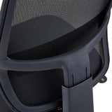 Breathable mesh backrest of the Professional Office Chair Minoro B in black by hjh OFFICE