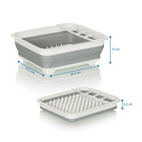 Maßansicht des Faltbehälters CLEAN SIL mit 36,5 × 31,5 cm und einer Höhe von 13 cm von hjh OFFICE