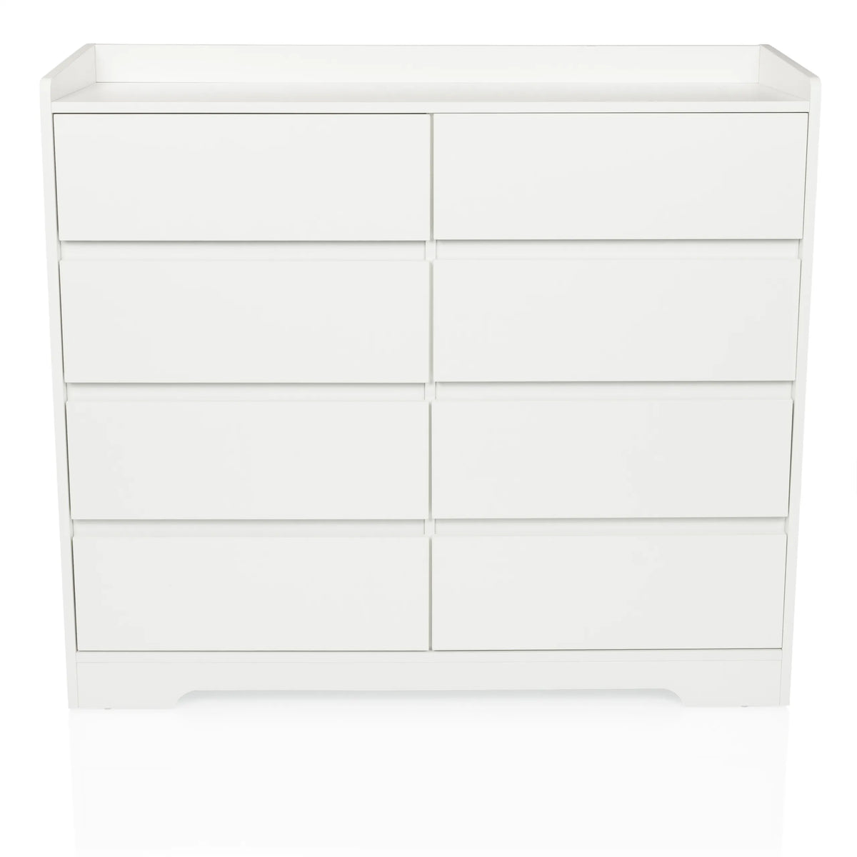 White Chest of drawers OSOYRO with eight drawers and a shelf by hjh LIVING – 360-degree view (front view 0°)